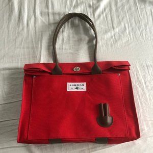 Inujirushi Kaban Seisakusho Red Canvas laptop bag Japan